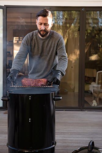 Cuisinart Heat Resistant Silicone Grilling Gloves for Indoor and Outdoor Cooking, Grilling, One Size