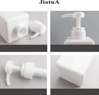 Pump Bottle, Refillable Plastic Empty Lotion Soap Dispenser Liquid Container