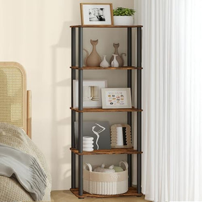 VASAGLE 5-Tier Shelf, Storage Shelves, Bookcase with Shelves, Living Room