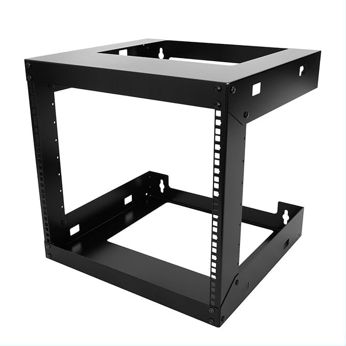 Raising Electronics 9U Wall Mount Open Frame 19 Inch Server Equipment Rack