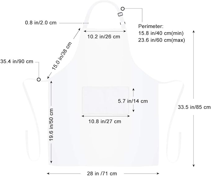 Jubatus 12 Pack Bib Aprons