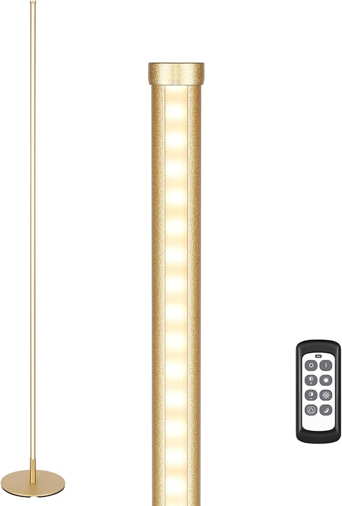 EDISHINE LED Corner Floor Lamp, 57.5" Tall Standing Lamp