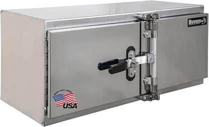 Buyers Products 1763127 Smooth Aluminum Underbody Truck Tool Box With Cam Lock Stainless Steel Double Barn Door, 60 x 24 x 18 Inch, Made In The USA