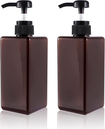 Pump Bottle, Refillable Plastic Empty Lotion Soap Dispenser Liquid Container