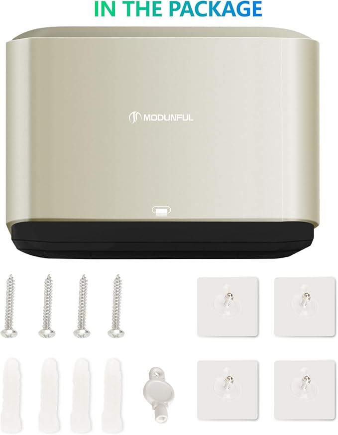 C-Fold Paper Towel Dispenser for Bathroom: Compact 200 Sheets Large Capacity