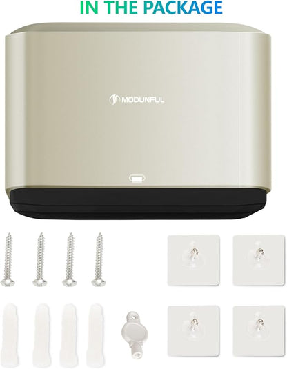 C-Fold Paper Towel Dispenser for Bathroom: Compact 200 Sheets Large Capacity
