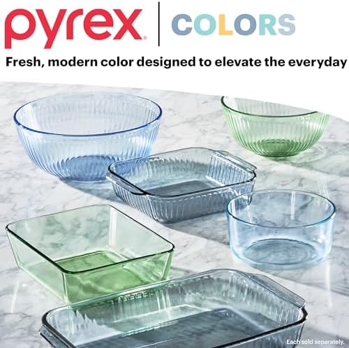 Pyrex Colors Tinted (6-Piece) Small/Medium Round Food Storage Containers
