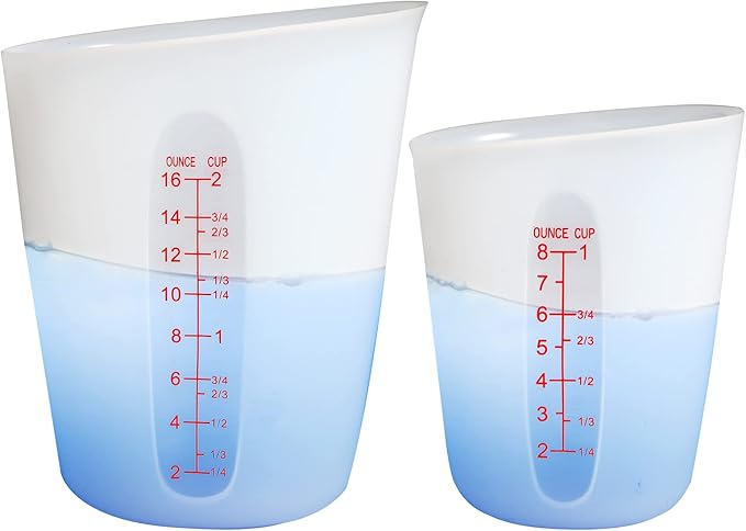 ZUYEE Silicone Measuring Cups Flexible Measure Cups Chocolate Melting Squeeze