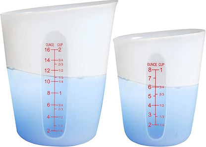 ZUYEE Silicone Measuring Cups Flexible Measure Cups Chocolate Melting Squeeze
