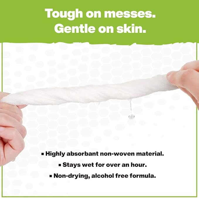 Crocodile Cloth Outdoor Cleaning Wipes ??80 Count Plant-Based Cloths (15"x10"), Skin Safe, Pre-Moistened, Aloe & Vitamin E Infused, Large, Absorbent, Multi-Surface Disposable Wipes