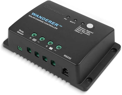 Renogy Wanderer Li 30A 12V PWM Negative Ground Solar Charge Controller Solar
