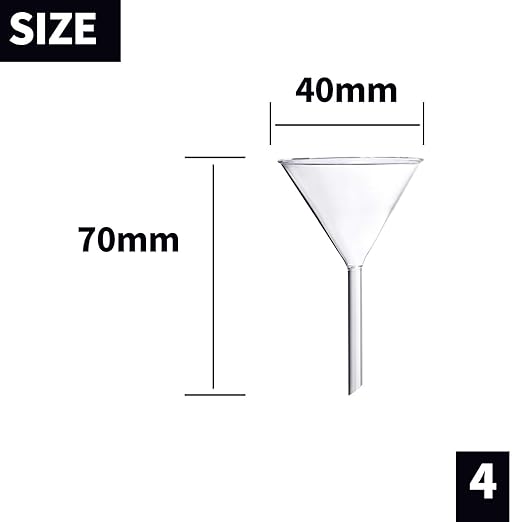 Glass Funnel Set, 50mm & 40mm Diameter