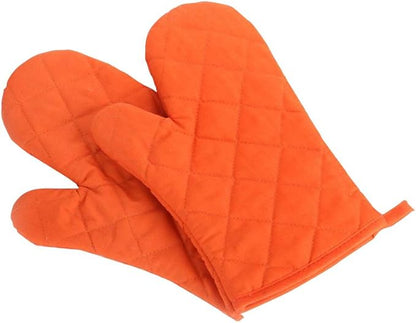 Oven Mitts, Premium Heat Resistant Kitchen Gloves Cotton & Polyester Quilted