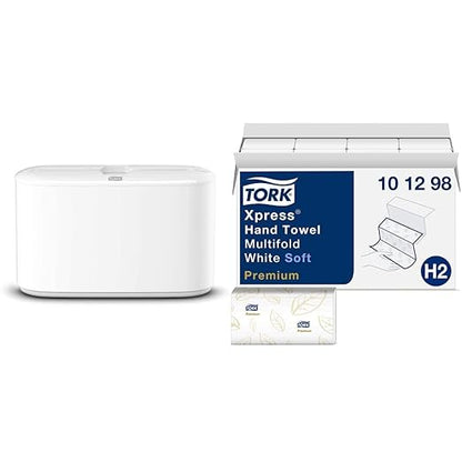 Tork Xpress Paper Towel Dispenser and Tork Extra Soft Multifold Hand Towels
