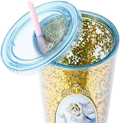 Silver Buffalo Disney Princess Cinderella, Plastic Cold Cup, 32oz