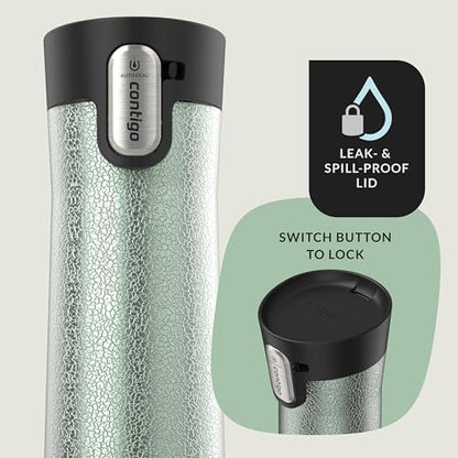 Contigo AUTOSEAL West Loop Vacuum-Insulated Stainless Steel Travel Mug with Easy-Clean Lid 24 oz Crystal Agave