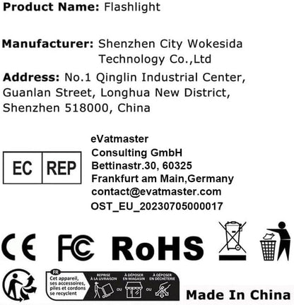 Wurkkos Flashlight WK03-1800 High Lumen Flashlight,SST-40 LED 90CRI 217M 6000K IP68 Waterproof LED Flashlight,EDC Pocket Flashlights 5 Modes for Camping,Home,Emergencies