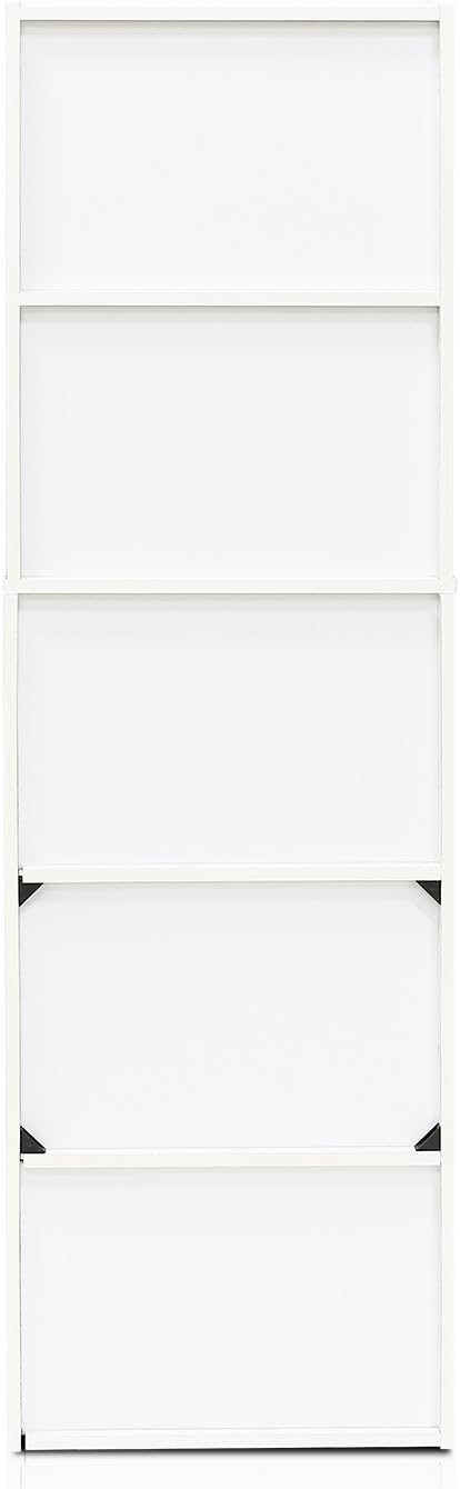 Furinno LUDER Book Shelf, 5-Tier Bookshelf, Bookcase