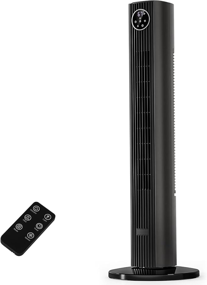Antarctic Star Tower Fan Portable Floor Fans 85°Oscillating Fan Quiet Cooling