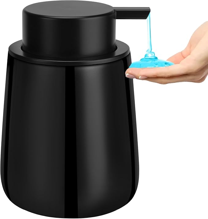 Soap Dispenser Ceramic with Easy-to-Press Pump Hand Lotion Liquid Dispenser