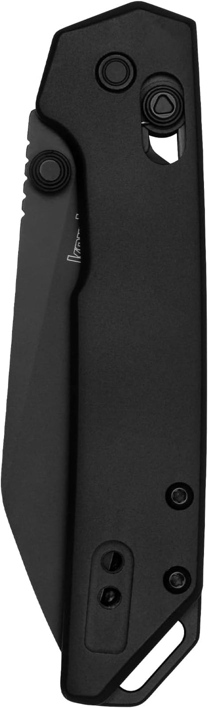 Kershaw Mini Iridium Folding Pocket Knife, 3 inch D2 Steel Blade, DuraLock, Aluminum Handle, Pocketclip