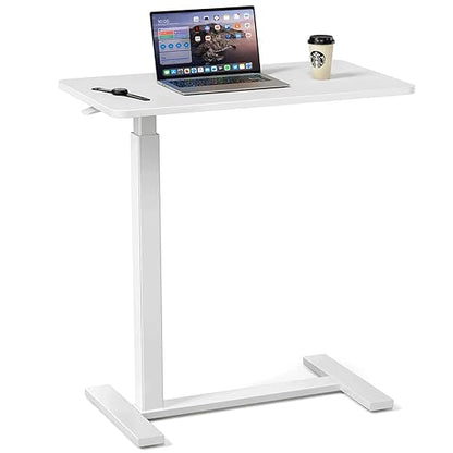 Mobile Bed Laptop Desk with Lockable Wheels and Height Adjustment Function