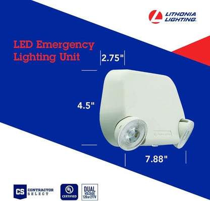Lithonia Lighting Basics Low Profile Emergency Light, LED Emergency Lights