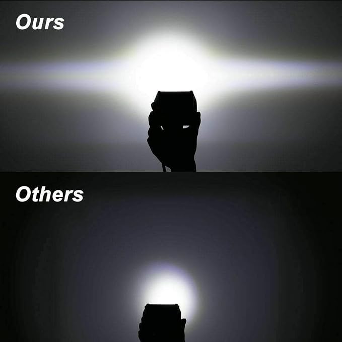 30Pcs Cube Triple Row Lights, Turboo Led Pod Lights 4 Inch 60W 12000LM Spot Flood Combo Light for Vehicle Accessories ATV UTV SUV Boat Pickup Lights