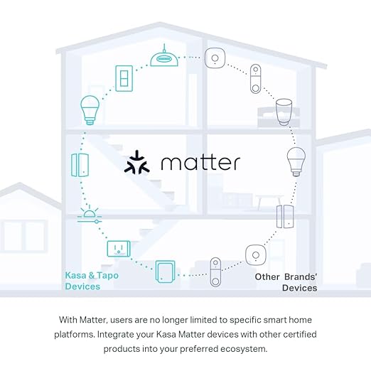 Kasa Matter Smart Light Switch: Voice Control w/Siri, Alexa & Google Assistant