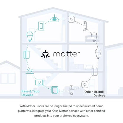 Kasa Matter Smart Light Switch: Voice Control w/Siri, Alexa & Google Assistant