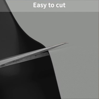 Table Pad - Used for Square Table Waterproof and Easy to Clean Good Flatness Easy to Used for Dining Table(Black+Gray 46x46)