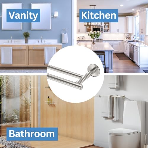 Gatco 5564 Sky Double Towel Bar, 24 Inch, Satin Nickel