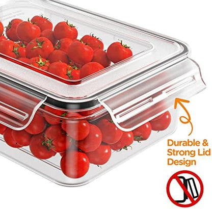 HOMETALL 52 Piece Airtight Food Storage Containers Set with Lids (26 Containers & 26 Lids),100% Leakproof Plastic Meal Prep Container Reusable, BPA Free Kitchen and Pantry Organization - Labels & Pen