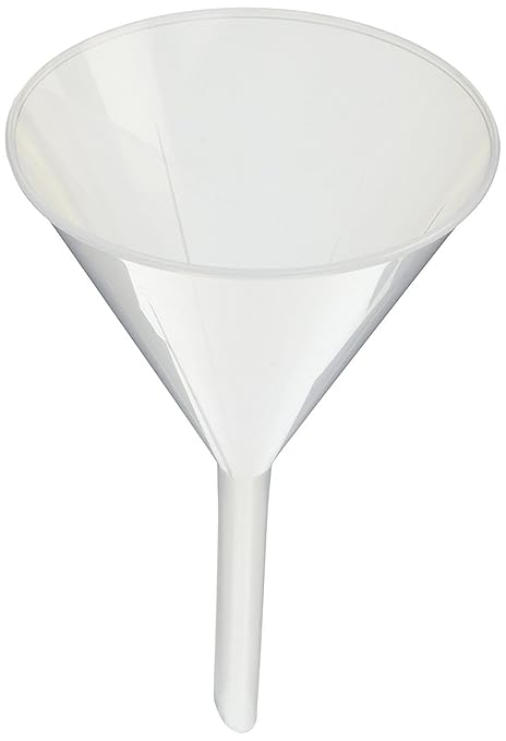 Eisco - Plastic Funnel Set, 4 Sizes, Chemically Resistant Polypropylene