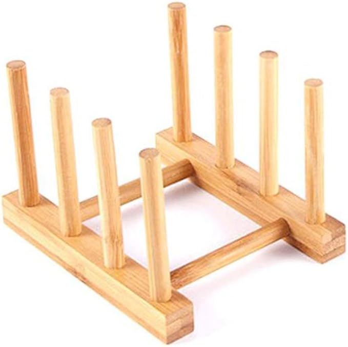YWSHF Bamboo Wooden Dish Rack Dishes Drainboard Drying Drainer Storage Holder