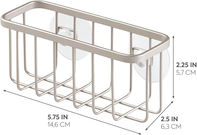 iDesign Rust-Resistant Stainless Steel Sponge Holder