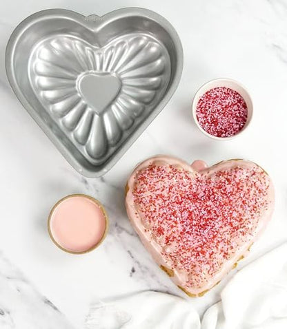 USA Pan Global Bakeware Fancy Heart Cake Pan