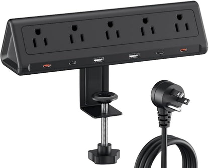 10 FT Desk Clamp Power Strip