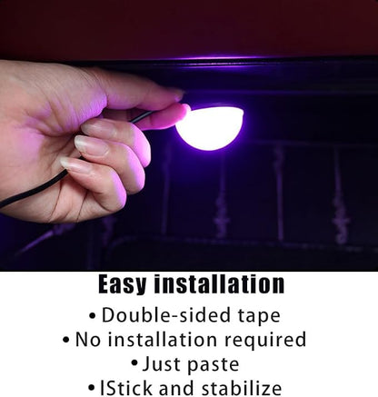 Car Interior LED Lights,Car Accessories, Automotive Ambient Neon Light Kit with USB Port, Gifts for Men and Women, 4 in 1 Decoration Lights for Car, Garden, Home, Party (Pink)