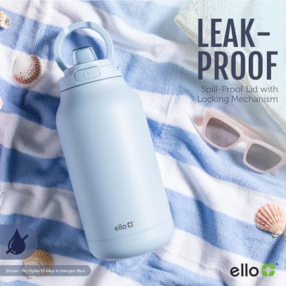 Ello Hydra 64oz Half Gallon Vacuum Insulated Stainless Steel Jug, Cream