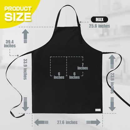 ROTANET Extra Large Apron for Men Adjustable Bib Aprons