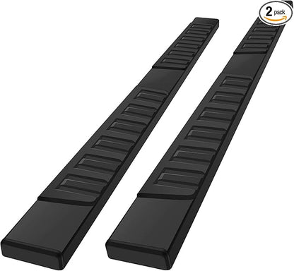 COMNOVA Running Boards Compatible with 2002-2008 Dodge Ram 1500 Quad Cab,2003-2009 Ram 2500 3500 Quad Cab, 6 Inch Black Side Step, Heavy Duty Carbon Steel Step Bars.