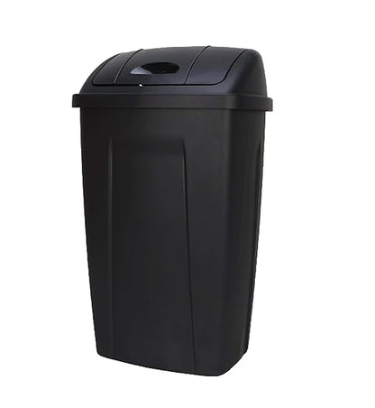13 Gallon Kitchen Trash Can, Durable Plastic Waste Bin
