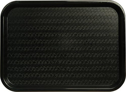 Carlisle Cafe Tray, Fast Food Restaurant Tray, 12 x 16, 1 Ct, Black (Pack of 12)