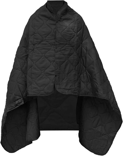 Poncho Liner Military Insulation Blanket Camo with Compression Carry Bag for Outdoors Hiking Jungle Hunting Gear