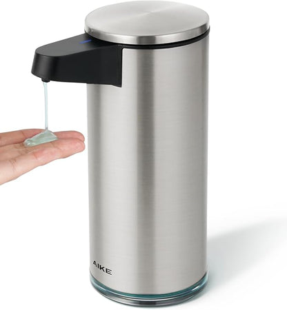 AIKE SensePro Automatic Soap Dispenser Type-C Rechargeable, Brushed Stainless