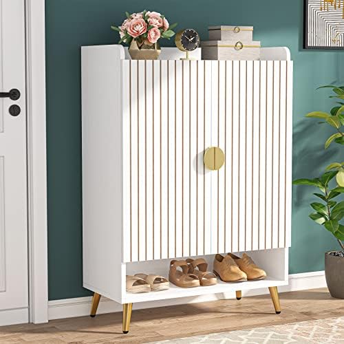 Tribesigns Shoe Cabinet with Doors, 6-Tier Shoe Storage for Entryway