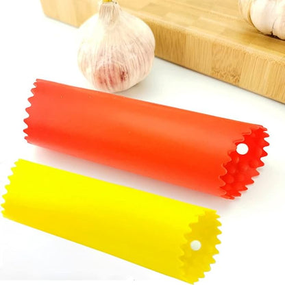 2 Set Silicone Garlic Peeler Easy Roller Tube Useful Garlic Odorfree Kitchen