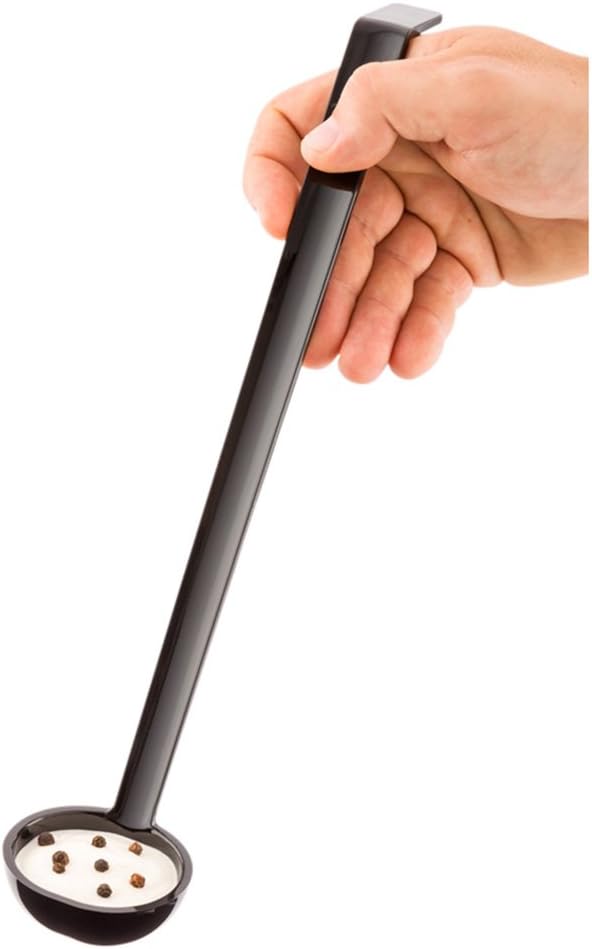 Restaurantware 1 Ounce Serving Ladle 1 Hook Handle Portion Ladle