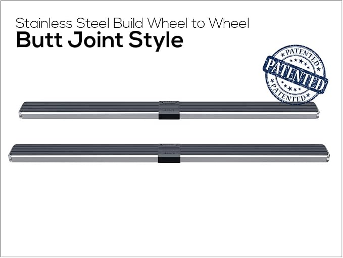 APS (304 Stainless Steel Polished Silver 5 inches) Running Boards Nerf Bars Side Steps Compatible with Dodge Ram 1500 2006-2008 Mega Cab & Ram 2500 3500 2006-2009(91in D2D Short Version)